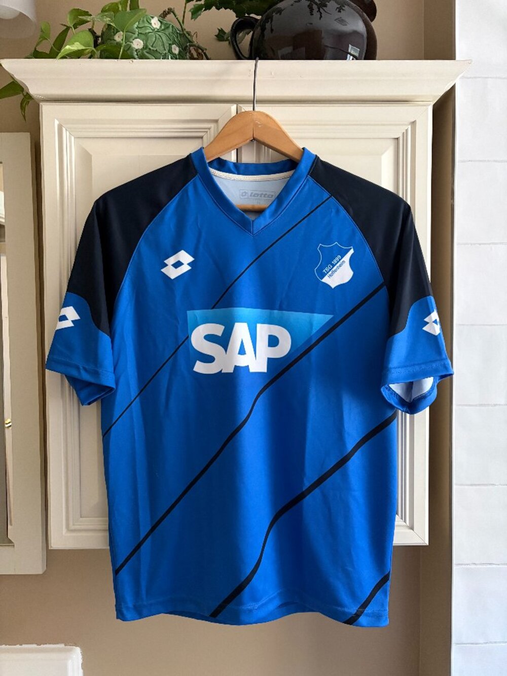 Lotto TSG Hoffenheim 2016-17 Home Soccer Jersey Medium Men's Blue Germany Shirt